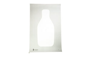 Action Target Standard FBI/DEA Q Paper Targets, white, 100 pack