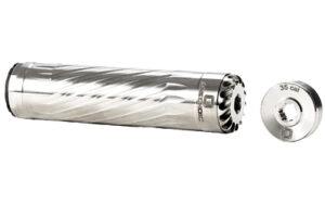 ANECHOIC ANECHOX 35 titanium suppressor 35 cal RAW silver