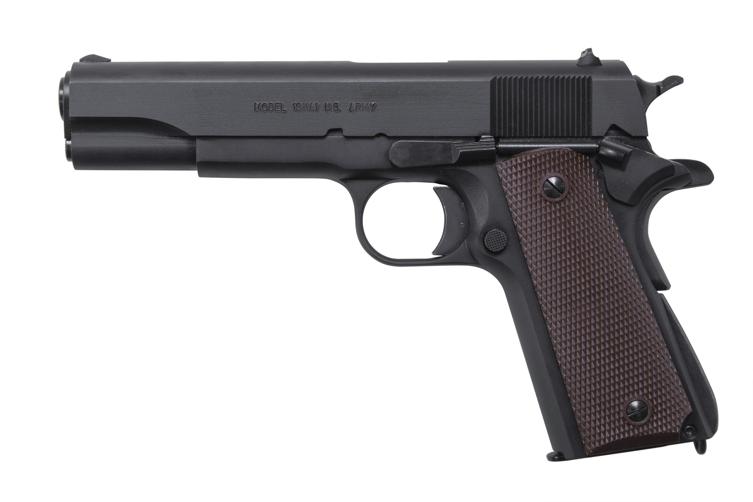 Auto-Ordnance 1911A1 Commander .45 ACP 4.25 in Matte Black pistol side view
