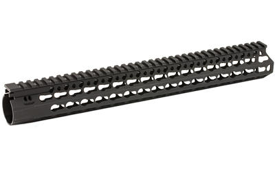 BCM KMR Alpha 15-inch KeyMod free-floating aluminum handguard in black for AR-15