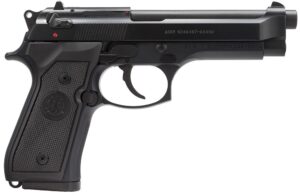 Beretta M9 9mm pistol with 4.9 inch barrel and Black Bruniton finish