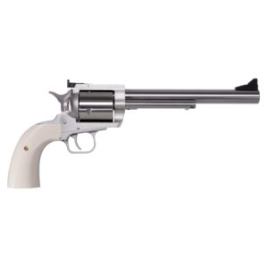 Magnum Research BFR Bisley .500 Linebaugh 7.5-inch revolver, brushed stainless, white polymer grips