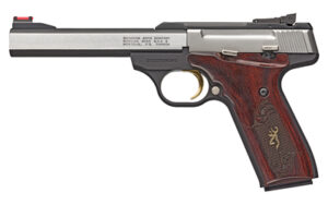 Browning Buck Mark Medallion .22 LR pistol 5.5 inch slab-side barrel rosewood grips matte black frame