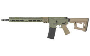 Black Rain Ordnance Spec 15 Kinetx 5.56 NATO 16 inch rifle in foliage green with Magpul stock