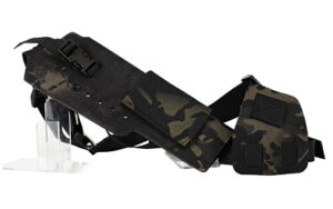 Cole-TAC Varmint Wrangler XL right-hand chest holster in MultiCam Black with magazine pouch