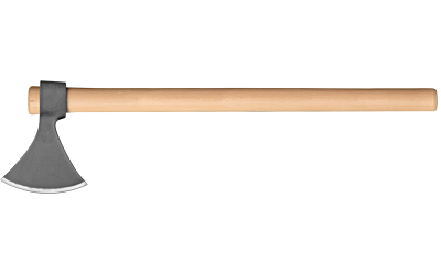 Cold Steel Norse Hawk tomahawk with carbon steel head and American hickory handle, 22-inch