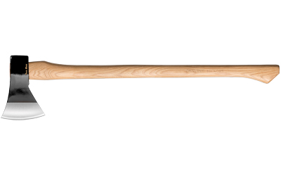 Cold Steel Trail Boss 27-inch axe with 4-inch 1055 carbon steel blade and American Hickory handle