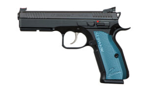 CZ Shadow 2 9mm pistol black polycoat blue aluminum grips 4.89 in barrel