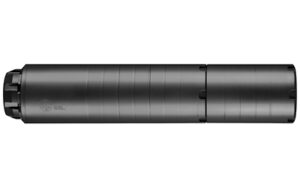 Dead Air Wolfman modular 9mm suppressor, black finish, 1/2-28 direct thread