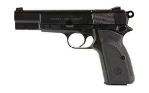 Girsan MCP35 9mm pistol with 4.87-inch barrel, black steel frame and serrated slide