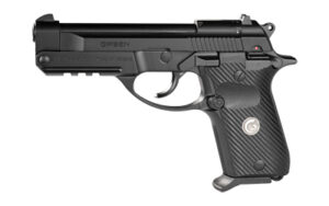 EAA Girsan MC14T .380 ACP tip-up pistol black side view