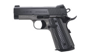 Girsan MC1911SC Untouchable .45 ACP pistol, 3.40" barrel, stainless frame with black serrated slide and black polymer grips