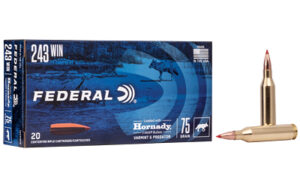 Federal Varmint & Predator .243 Win 75 gr Hornady V-Max 20rd box product image