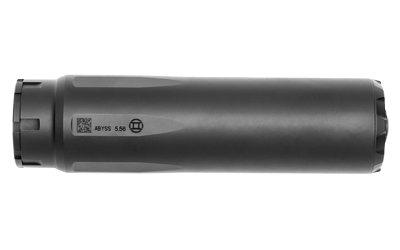Gemtech Abyss 6.2-inch suppressor, black, 17-4PH stainless & 6AL4V titanium