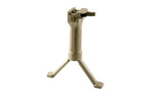 Grip Pod V2 tan vertical foregrip that converts to a bipod for Picatinny rails