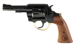 Henry Golden Boy H016GD .22 LR 4-inch blued revolver with walnut gunfighter grip