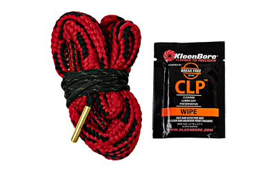 Kleen-Bore Kwik Kleen 20 Gauge pull-thru bore cleaner with built-in bristles