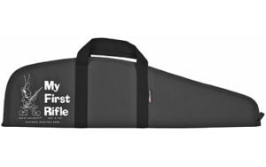Keystone Crickett padded rifle case 34-inch black nylon with white logo