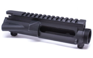 Luth-AR A3 stripped upper receiver in black showing 12-position Picatinny rail