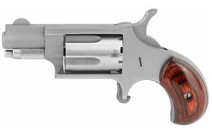 North American Arms NAA .22 LR Mini Revolver stainless with rosewood-style wood grips