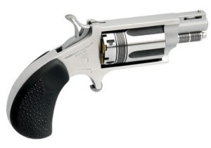 North American Arms Wasp .22 WMR 1.13in stainless 5-shot revolver with black pebbled rubber grip