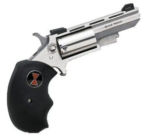 North American Arms Black Widow 2-inch vent rib stainless revolver, 5-shot, black rubber grip