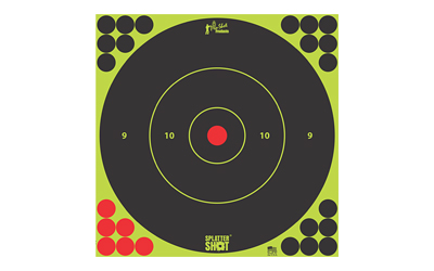 Pro-Shot SplatterShot green bullseye self-adhesive paper targets 5 pack