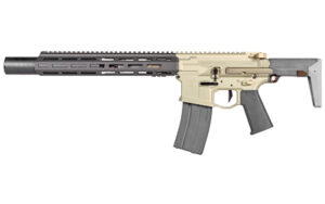 Q LLC Honey Badger suppressed SBR with 7 inch threaded barrel in Flat Dark Earth