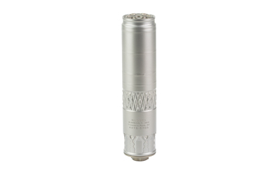 Rugged Alaskan360Ti titanium suppressor, 1.6in diameter, bead-blasted finish