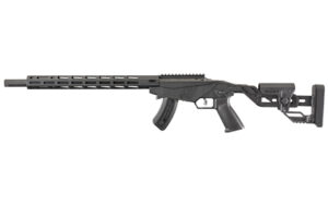 Ruger Precision Rimfire Rifle with 18-inch threaded barrel, black finish and adjustable Quick-Fit Precision stock