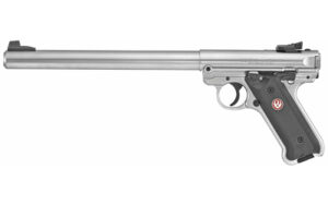 Ruger Mark IV Target 22 LR 10 inch Satin Stainless bull barrel pistol