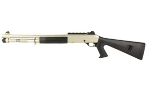MAC 1014 Marine 12GA 18.5-inch shotgun nickel finish with black synthetic pistol grip