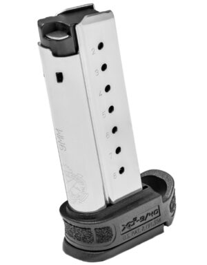 Springfield Armory XD-S Mod.2 8-round 9mm stainless steel magazine with black sleeve
