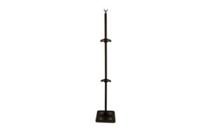 Skull Hooker Trophy Tree black floor display with five adjustable brackets