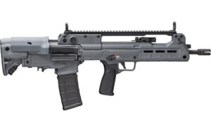 Springfield Armory Hellion bullpup rifle in gray, 5.56 NATO, 16-inch barrel