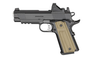 Springfield Armory 1911 Operator AOS 9mm 4.25 inch black with Viridian RFX11 green dot