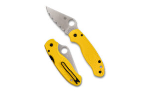 Spyderco Para 3 LW Salt SE Yellow folding knife CPM MagnaCut SpyderEdge 2.93 in