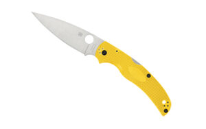 Spyderco Native Chief Salt Lightweight folding knife with CPM MagnaCut blade and yellow FRN handle
