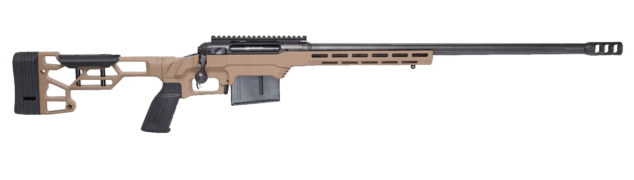 Savage 110 Precision .300 PRC 24 inch rifle with MDT LSS XL FDE chassis