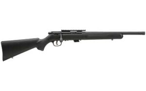 Savage Mark II FV-SR .22 LR rifle with 16.5 in fluted threaded barrel and matte black synthetic stock