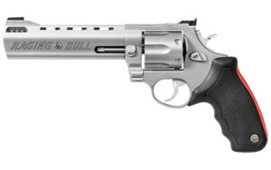 Taurus M444 Raging Bull .44 Magnum 6.5 in stainless revolver with black rubber grips