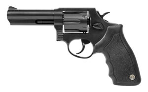 Taurus 82 4-inch .38 Special revolver with black rubber grips and fixed sights