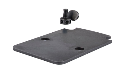 Trijicon RCR mount plate (RMR footprint) for Zev/AOS slides — stainless steel, matte black, 1.78 in