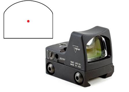 Trijicon RMR Type 2 3.25 MOA red dot sight with RM33 Picatinny mount matte black