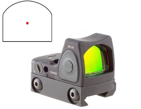 Trijicon RMR Type 2 3.25 MOA red dot LED sight with RM33 Picatinny mount, black