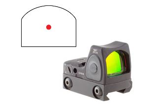 Trijicon RMR Type 2 6.5 MOA red dot sight with RM33 Picatinny mount