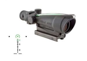 Trijicon ACOG 3.5x35 dual-illuminated Green Horseshoe .308 reticle with TA51 mount