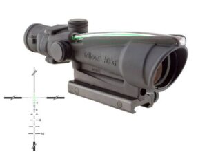 Trijicon ACOG 3.5x35mm illuminated green crosshair riflescope side view