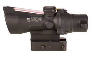 Trijicon ACOG 3x24 compact riflescope with red horseshoe/dot reticle and Q-LOC mount