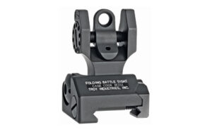 Troy BattleSight rear folding back-up sight in black hardcoat anodized finish